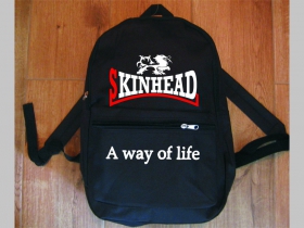 Skinhead a Way of Life jednoduchý ľahký ruksak, rozmery pri plnom obsahu cca: 40x27x10cm materiál 100%polyester